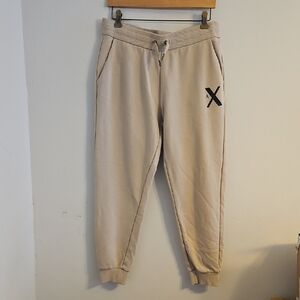 Armani Exchange Tan Joggers with Black Detail